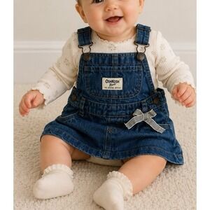 Oshkosh Denim Jean Jumper /Overall Skirt (sz. 9M)